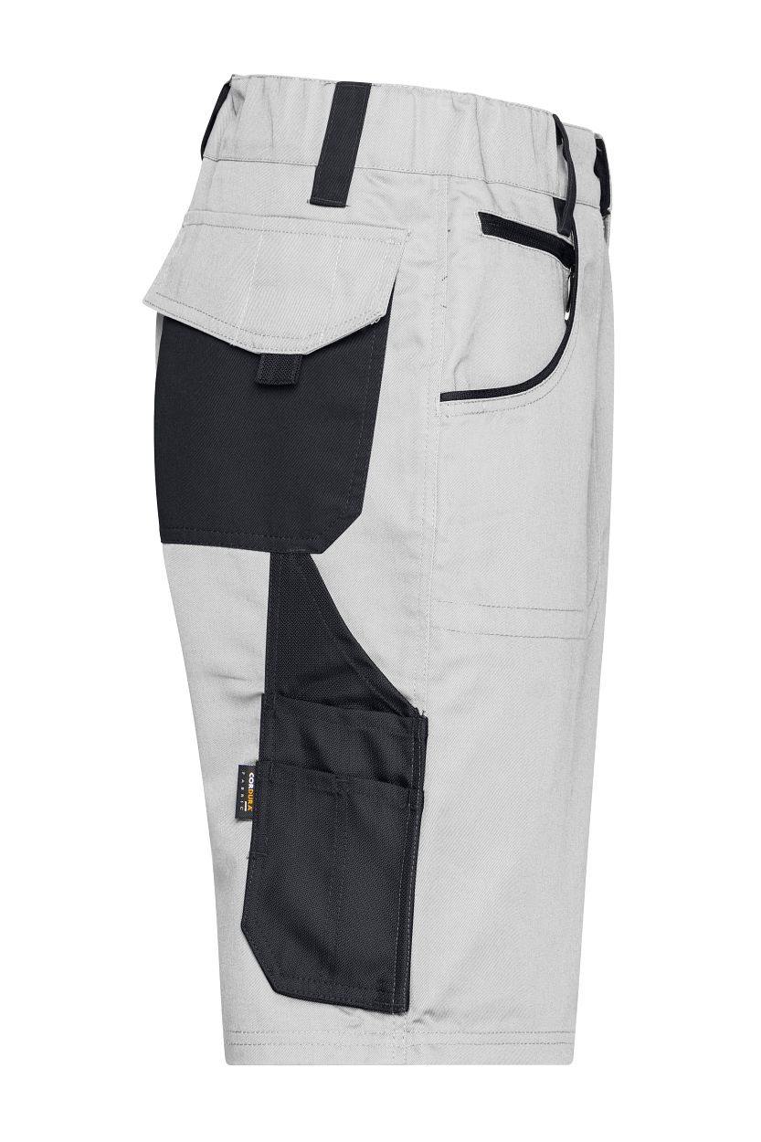 Workwear Bermudas - STRONG - "JN835" in White/Carbon, Größe 62 - Daiber