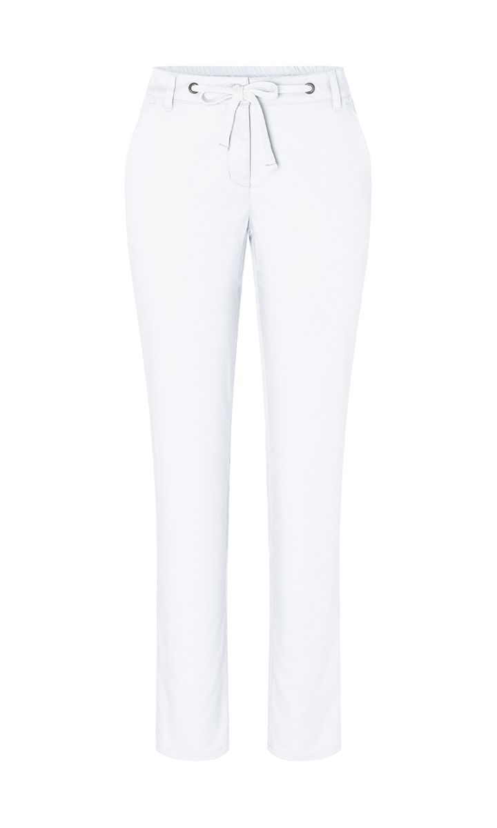 Damen Chinohose Modern-Stretch Größe 54 in Weiß von Karlowsky