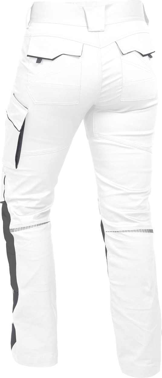Damen-Bundhose Flex Line Weiß/Grau FLXDH, Gr. 52 von Leibwächter