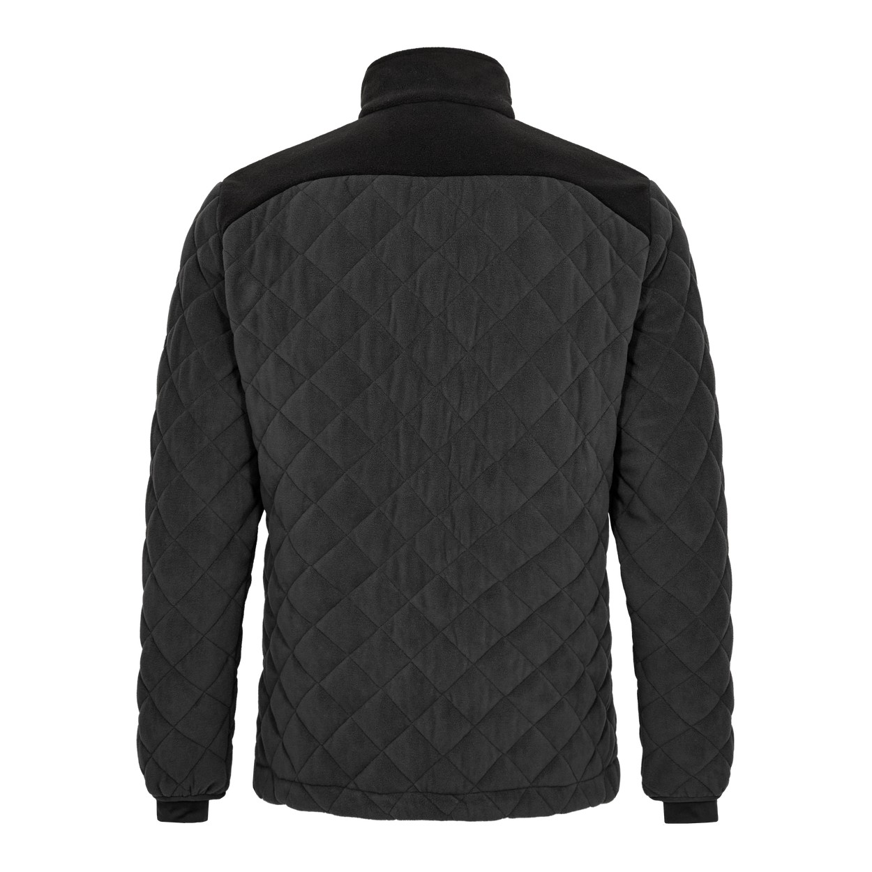 ENGEL Entire Gestepptes-Fleecejacke in Anthrazitgrau/Schwarz, Größe XS