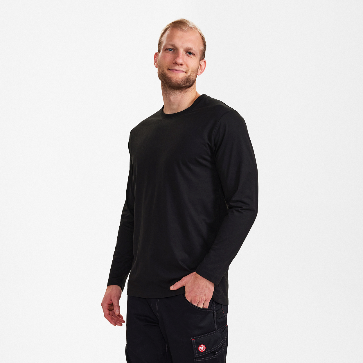 ENGEL Extend langarm-Shirt in Schwarz, Größe XS