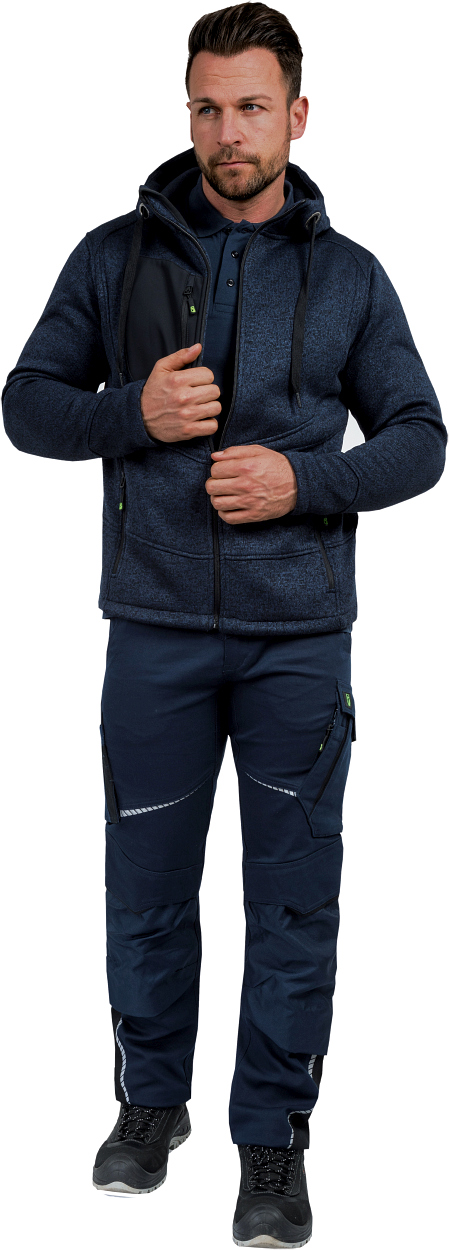 Strickjacke Casual Line Unisex Marine CASTJ, Gr. 2XL von Leibwächter