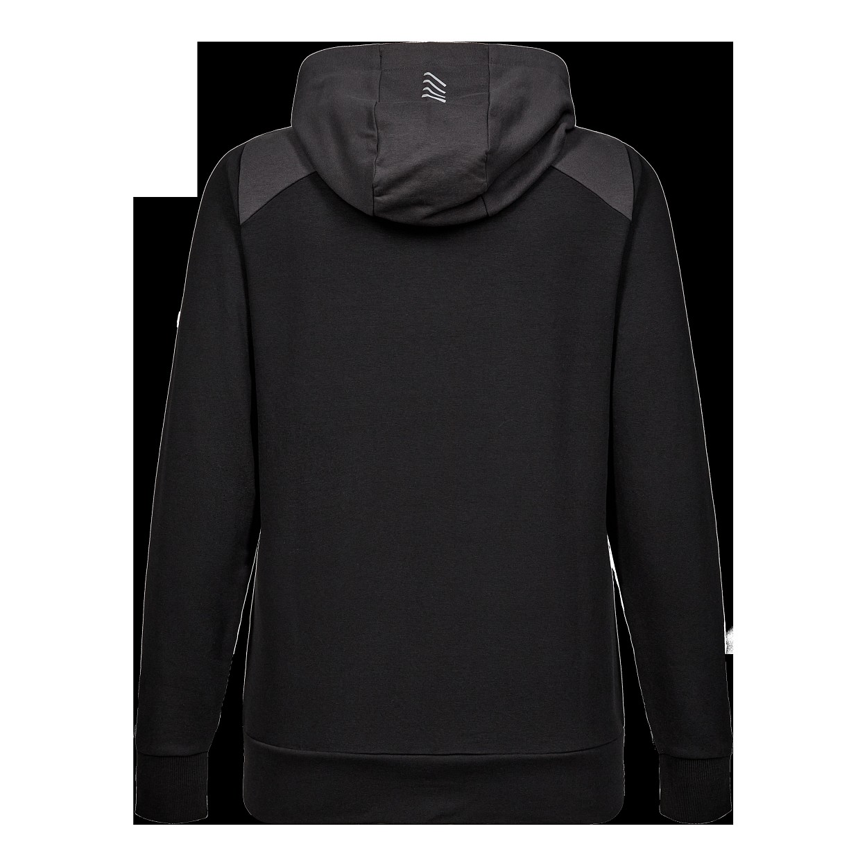 ENGEL Entire Damen Sweatcardigan mit Kapuze in Schwarz/Anthrazit Grau, Größe 3XL