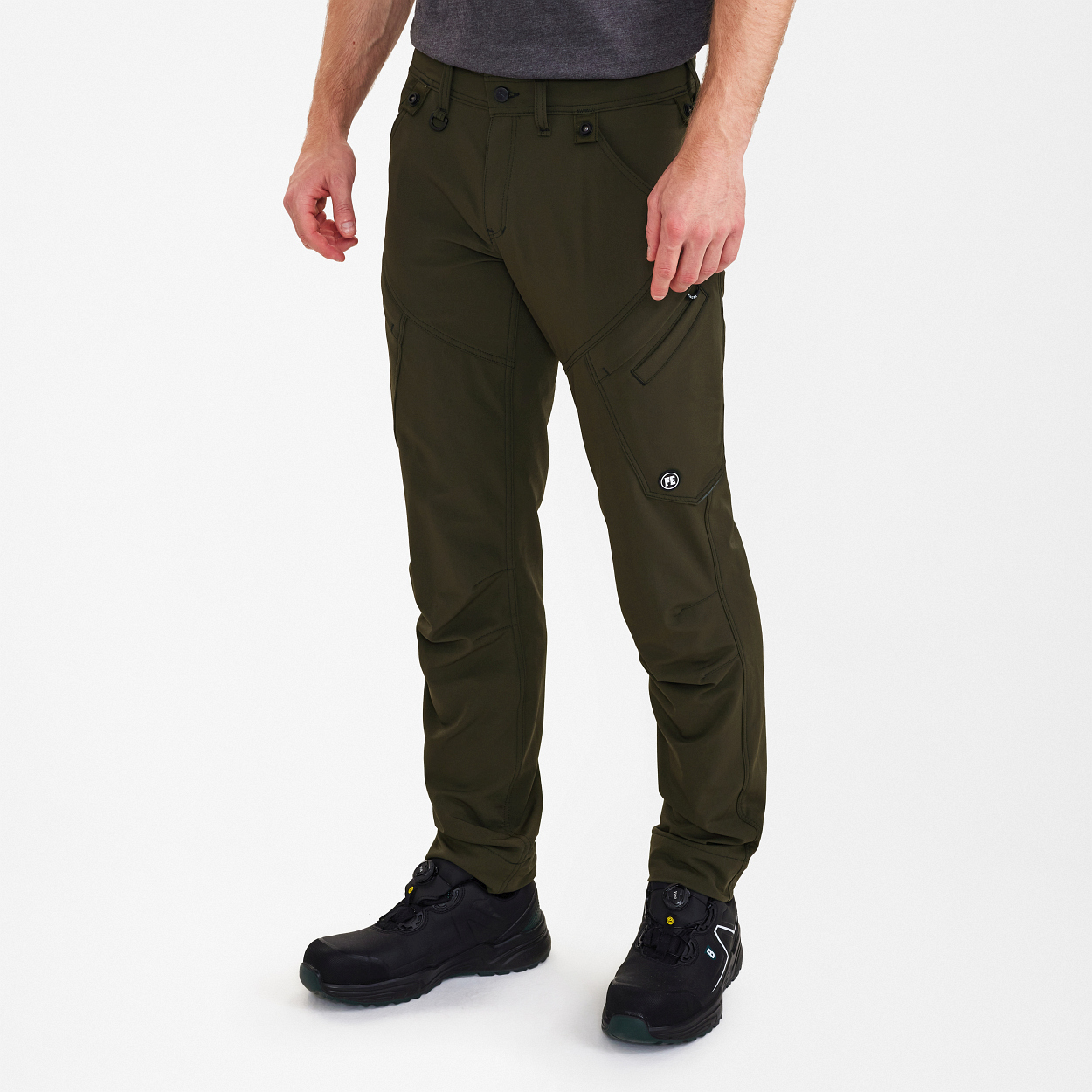 ENGEL X-treme Servicehose mit 4-Wege-Stretch in Forest Green, Größe 26