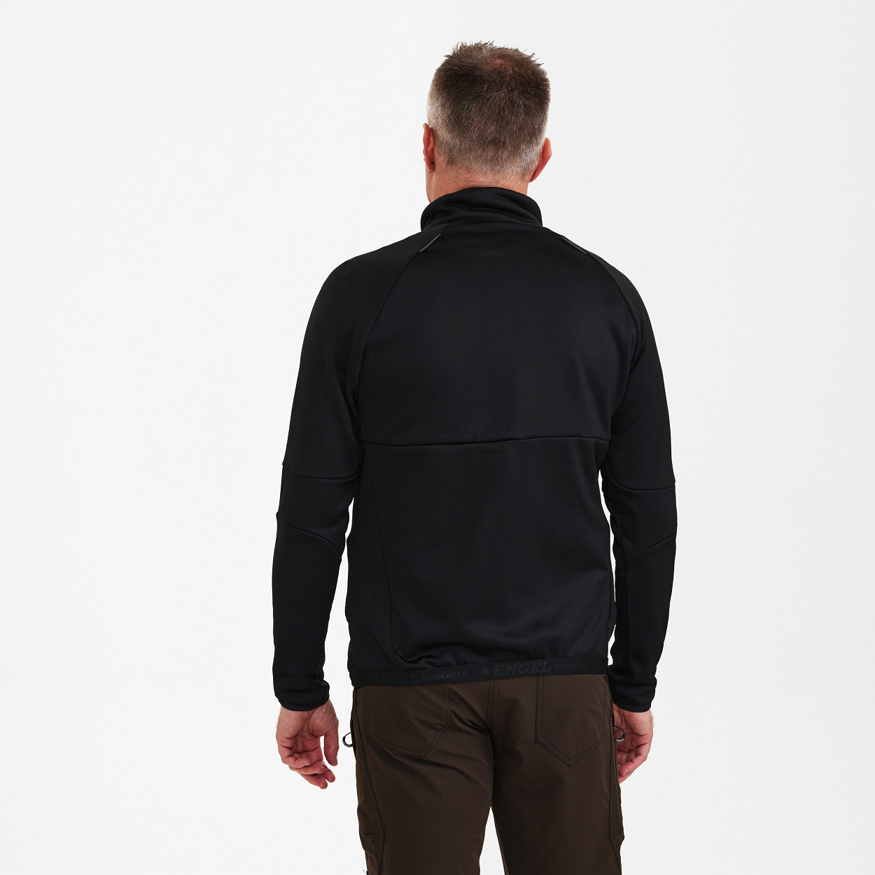 ENGEL X-treme Midlayer-Cardigan in Schwarz, Größe XS