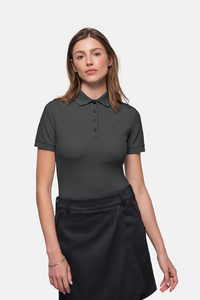 HAKRO 369 Damen Poloshirt MIKRALINAR® ECO GRS in Karbongrau, Größe 6XL HAKRO 369 Damen Poloshirt MIKRALINAR® ECO GRS in Karbongrau, Größe 6XL