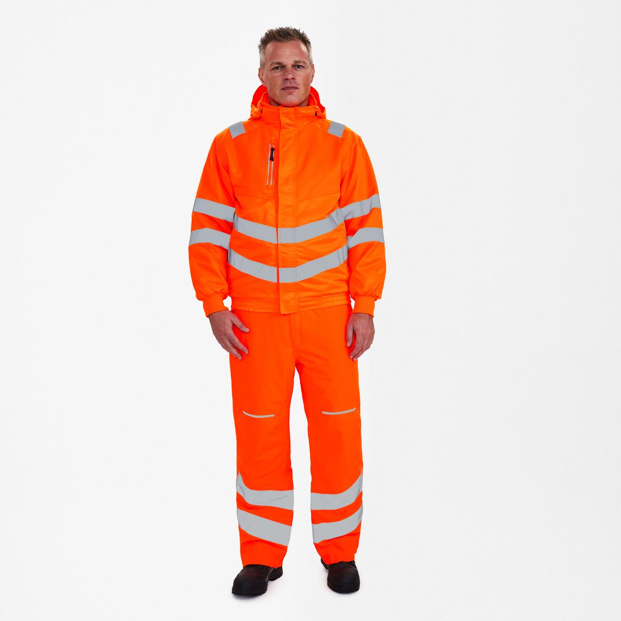 ENGEL Safety Pilotjacke in Hi-vis Orange, Größe XS