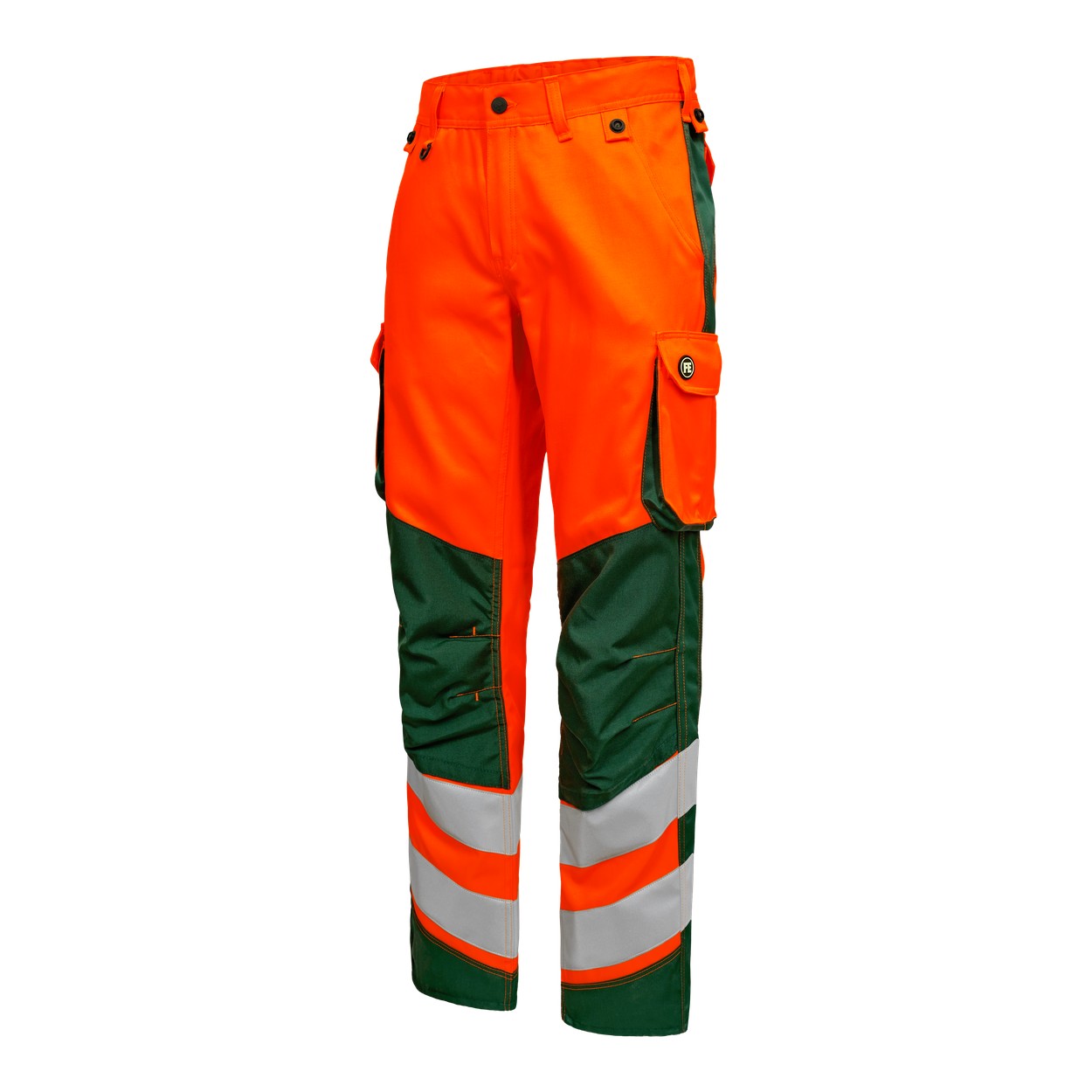 ENGEL Safety Light Arbeitshose in Orange/Grün, Größe 106