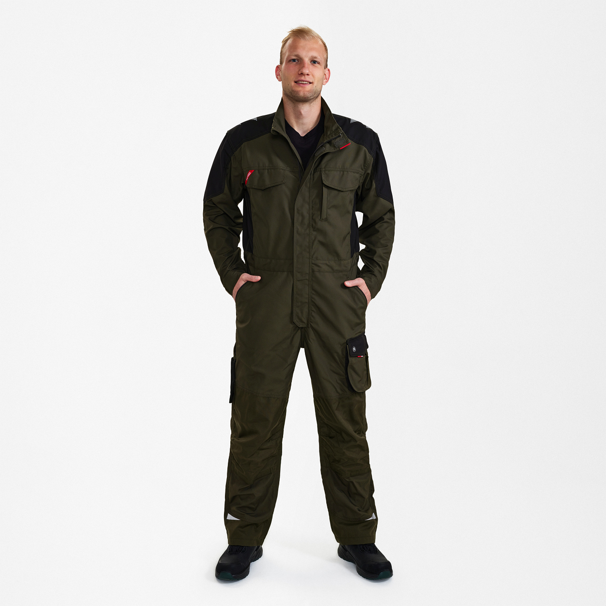 ENGEL Galaxy Overall in Forest Green/Schwarz, Größe XS