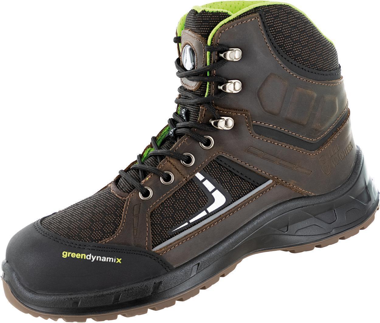 Stiefel niedrig L6315 Bremen in Schwarz/Braun, Gr. 47 von Leibwächter