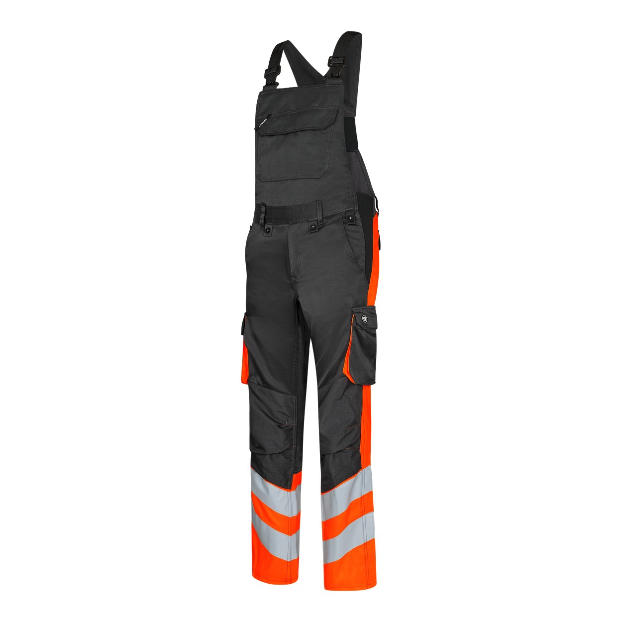 ENGEL Safety Light Latzhose in Anthrazit Grau/Orange, Größe 106