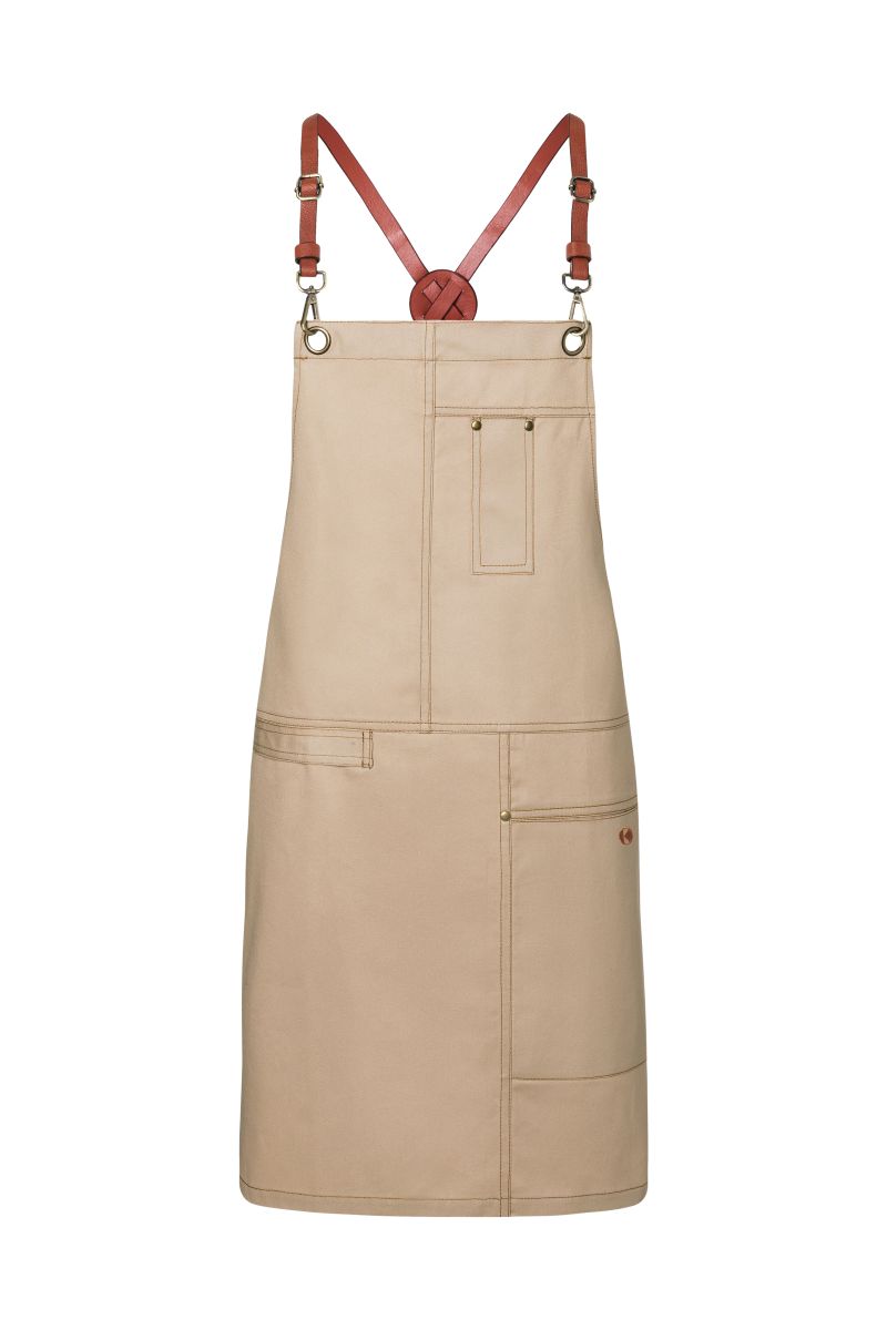 Latzschürze Urban X-Style in Beige von Karlowsky