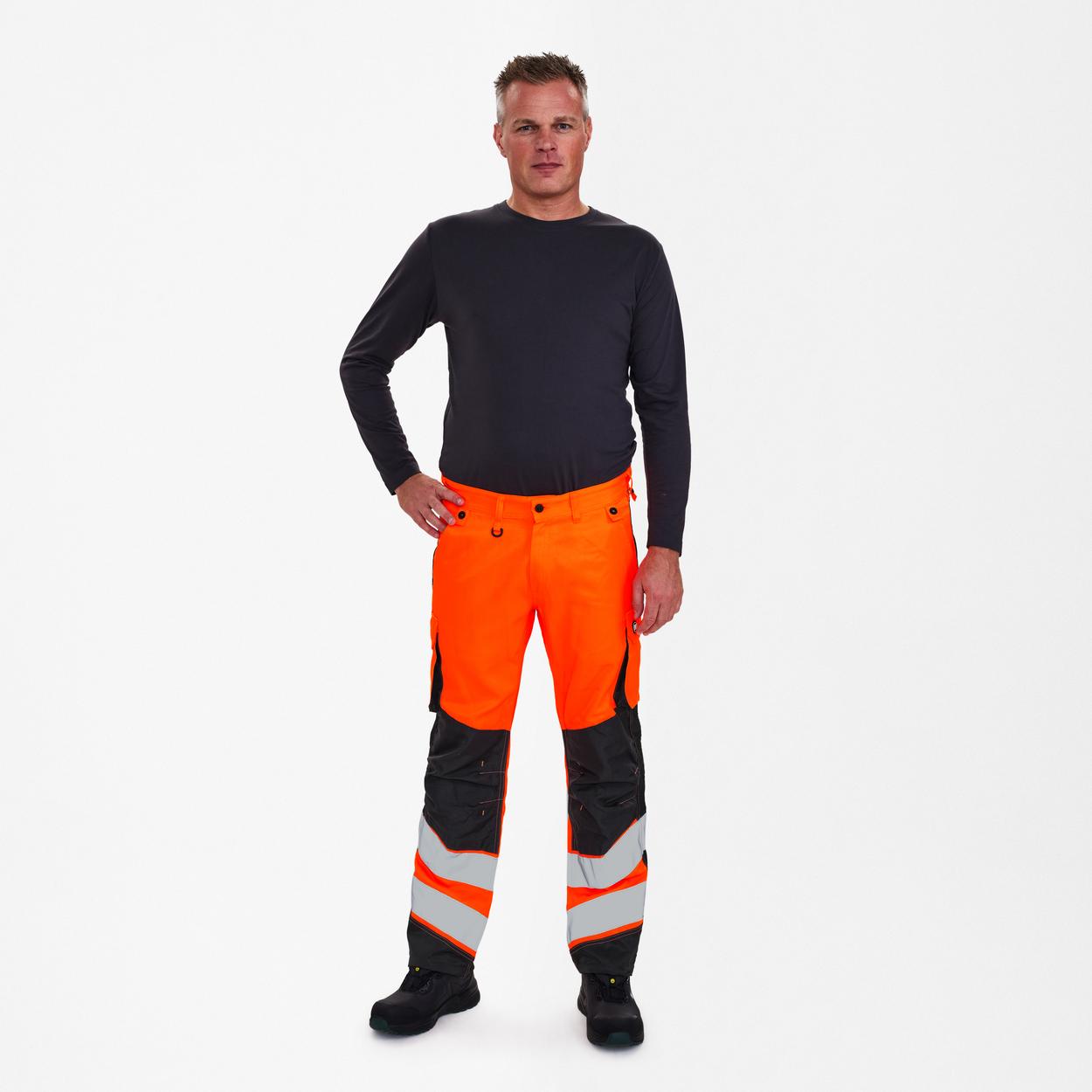ENGEL Safety Light Arbeitshose in Orange/Anthrazit Grau, Größe 106