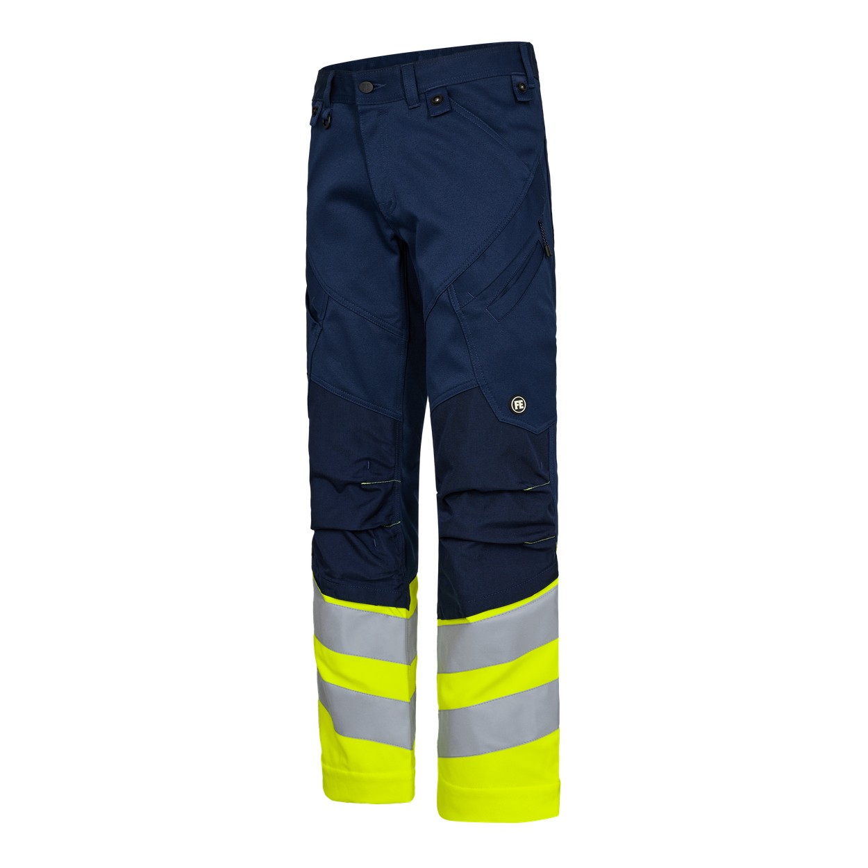ENGEL Safety Arbeitshose mit 2-Wege-Stretch in Blue Ink/Gelb, Größe 26