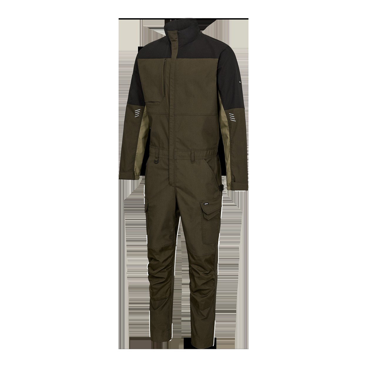 ENGEL Entire Overall mit 2-Wege-Stretch in Forest Green/Schwarz, Größe XS