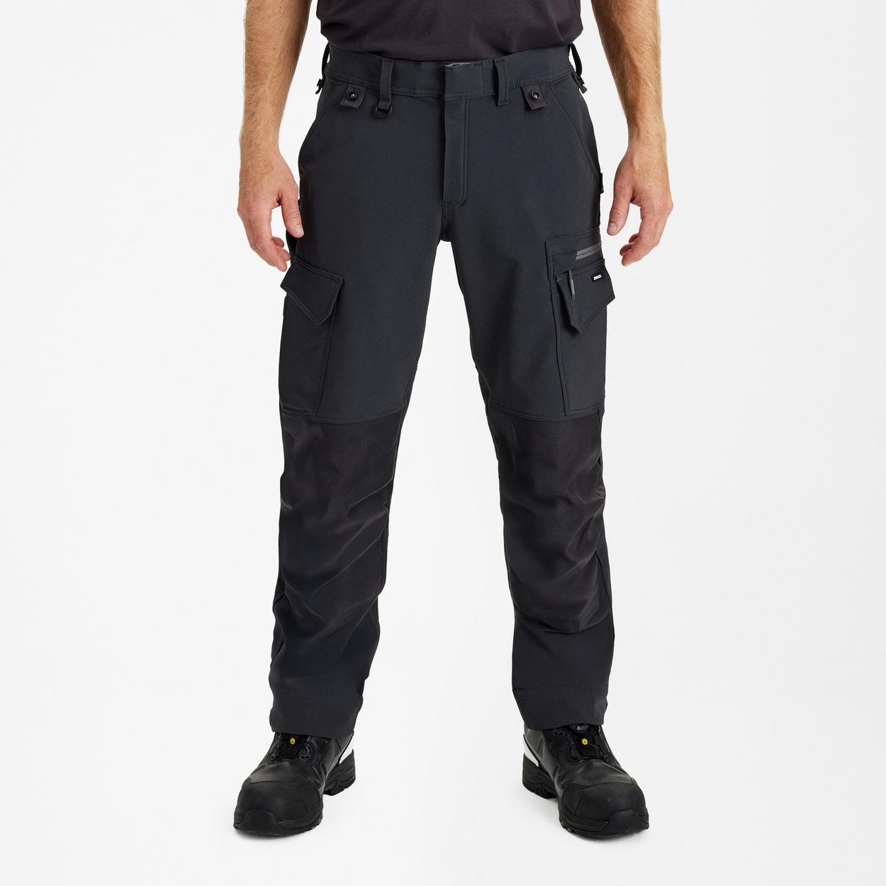 ENGEL Entire Arbeitshose mit 4-Wege-Stretch in Anthrazitgrau/Schwarz, Größe 58