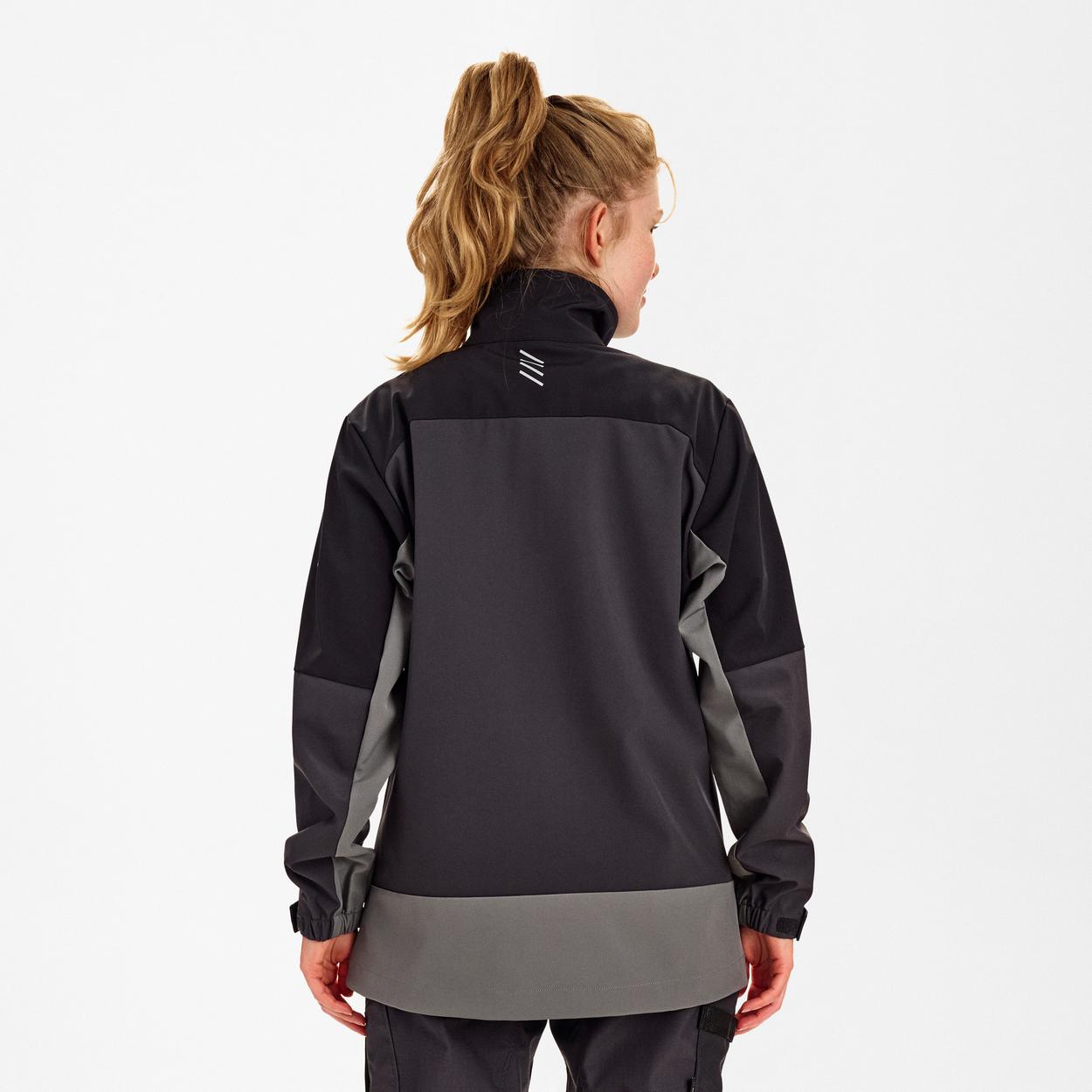 ENGEL Entire Damen Softshelljacke in Anthrazitgrau/Schwarz, Größe XS