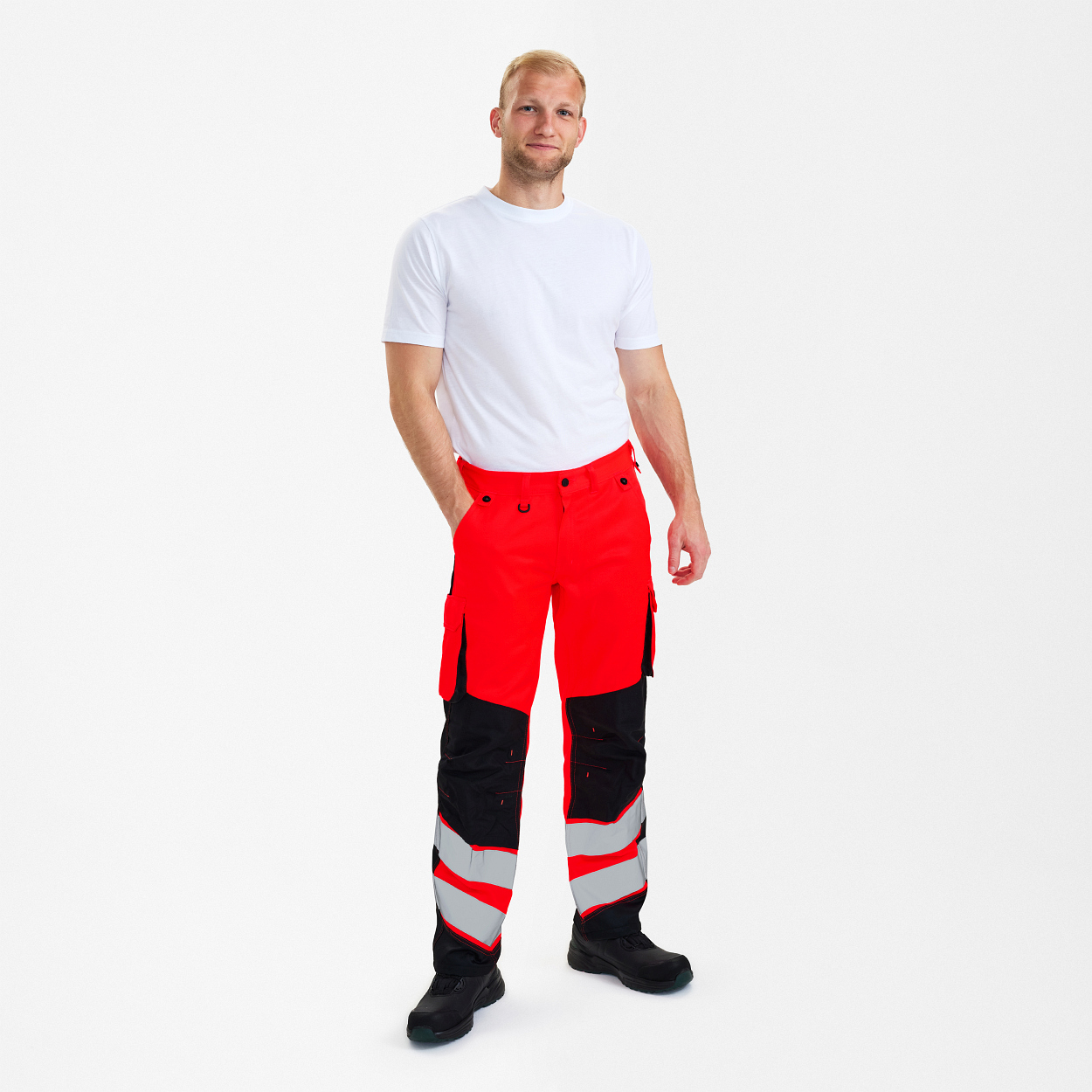 ENGEL Safety Light Hose in Rot/Schwarz, Größe 106