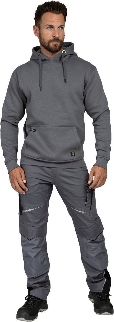 Hoodie "Toni" Flex Line Grau FLEXQ, Gr. 2XL von Leibwächter