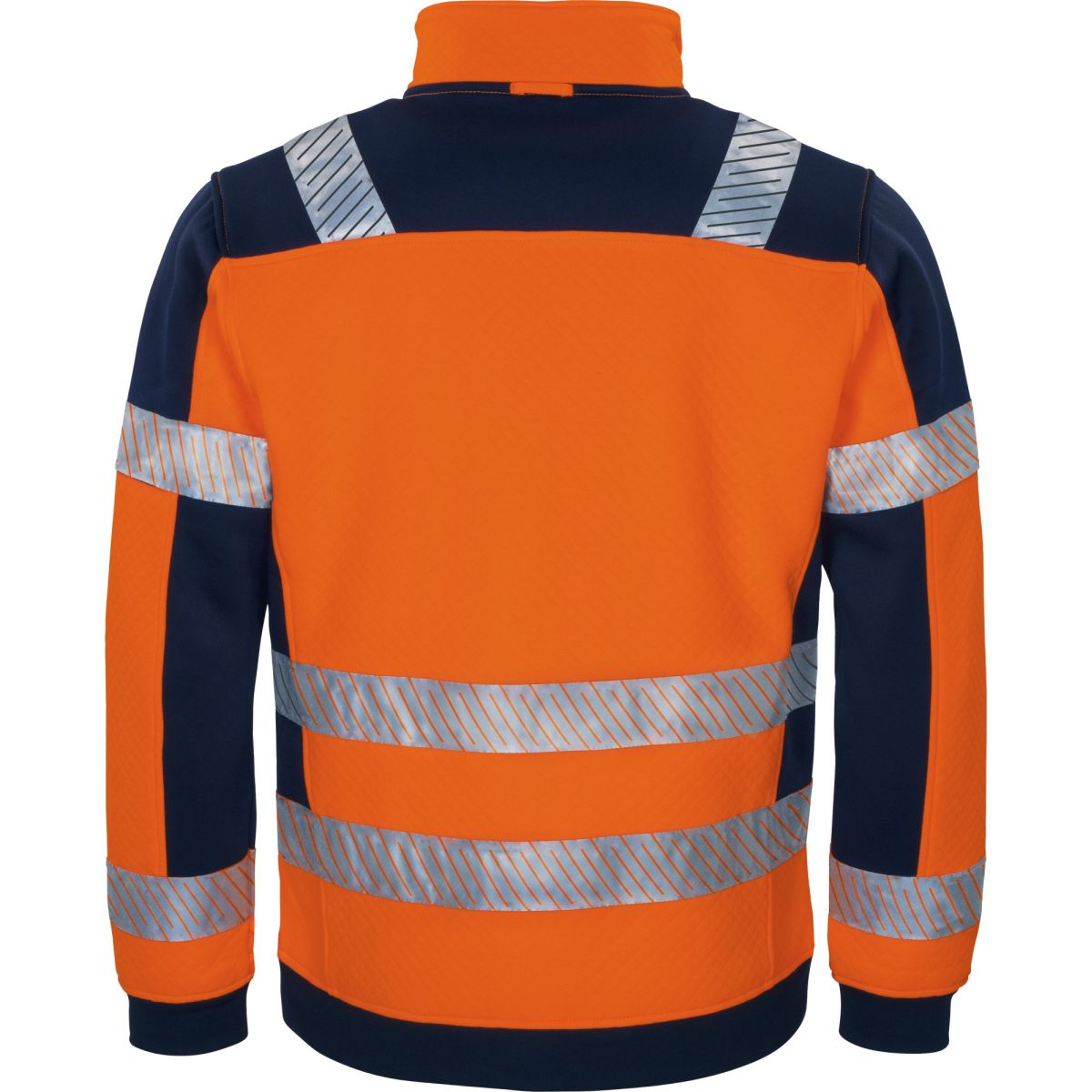 Warnschutz-Stepp-Innenjacke leuchtorange-marine von Vizwell