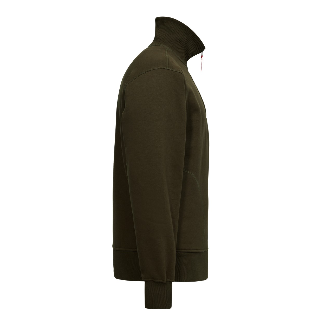 ENGEL Extend Sweatshirt mit hohem Kragen in Forest Green, Größe XS