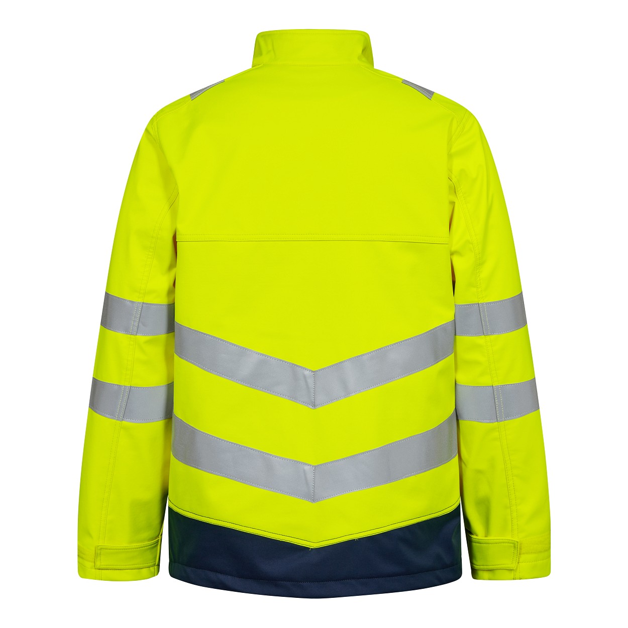 ENGEL Safety+ Softshelljacke in Gelb/Blue Ink, Größe XS