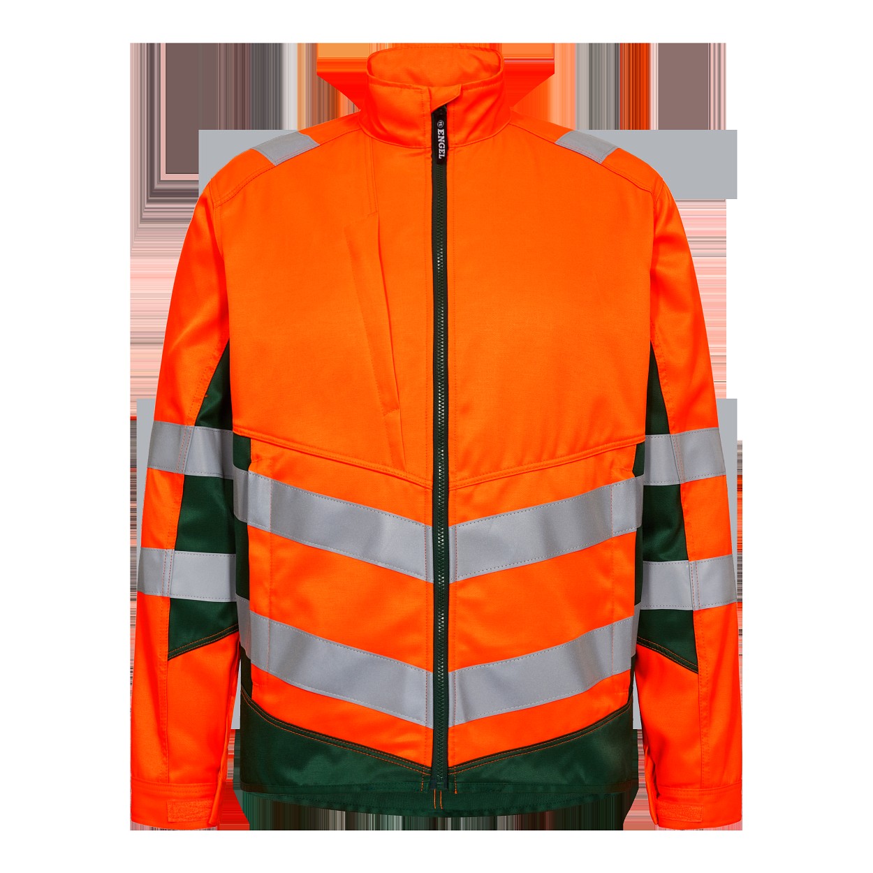 ENGEL Safety Light Arbeitsjacke in Orange/Grün, Größe XS
