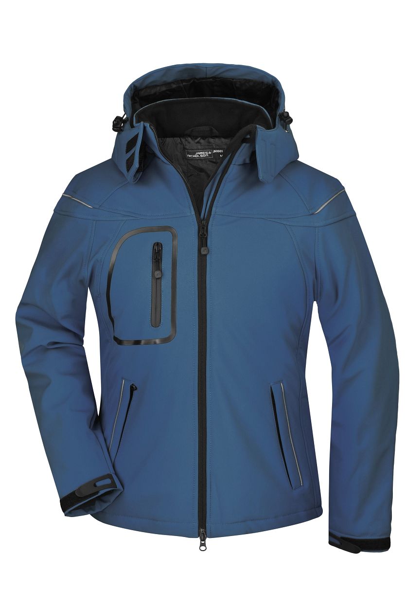 Ladies' Winter Softshell Jacket "JN1001" in Navy, Größe 2XL - Daiber