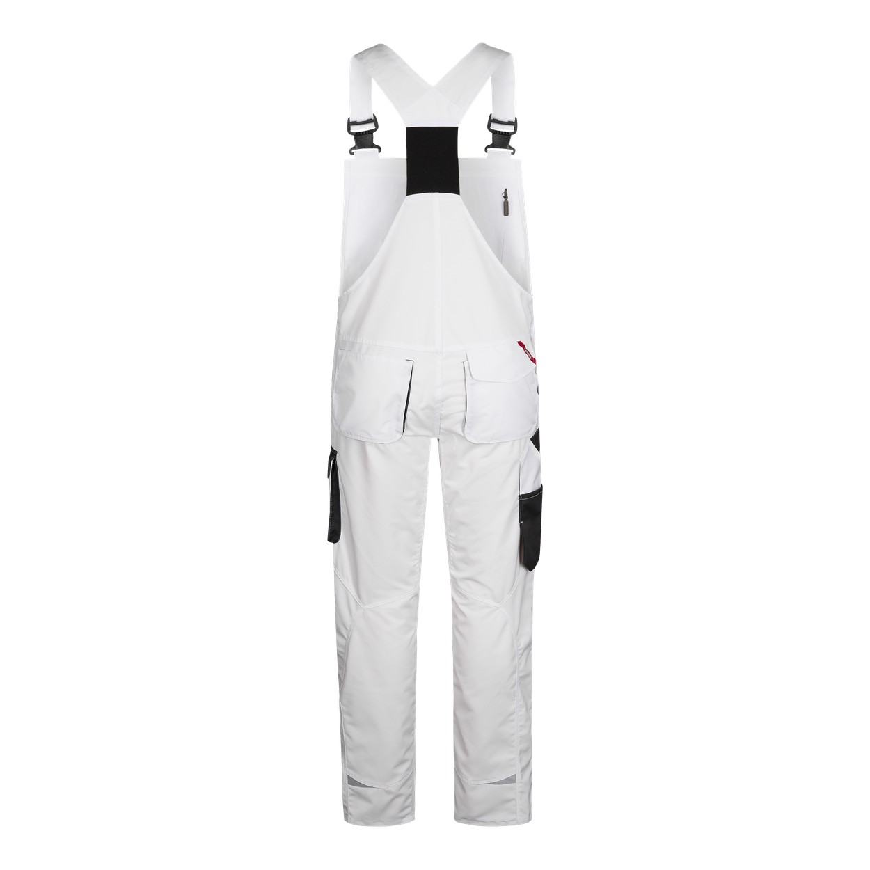 ENGEL Galaxy Light Latzhose in Weiss/Anthrazit Grau, Größe 106