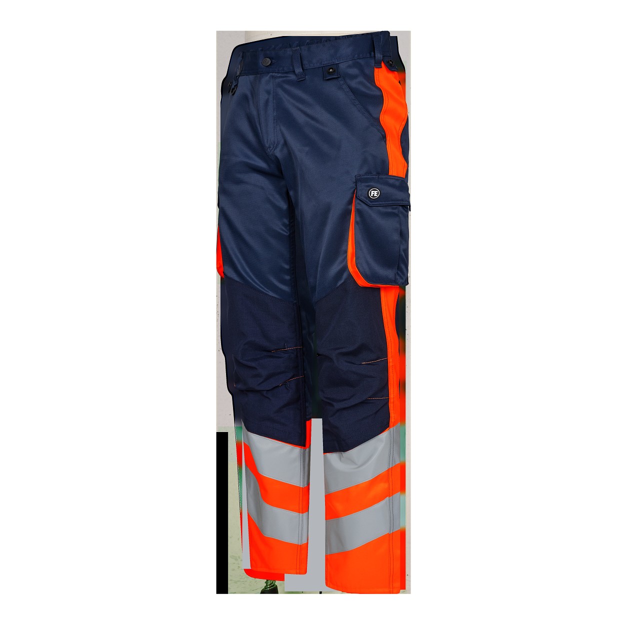 ENGEL Safety Light Arbeitshose in Blue Ink/Orange, Größe 106