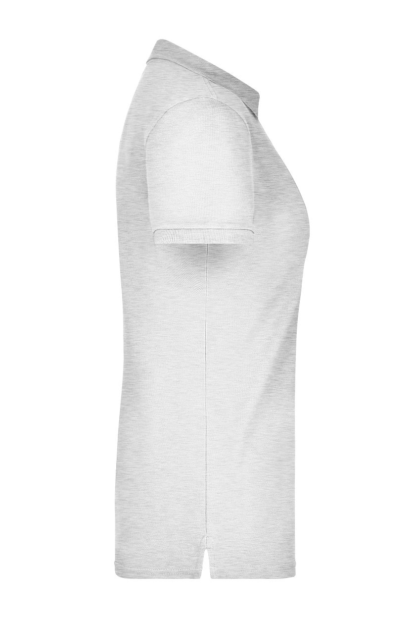 Ladies' Elastic Polo Piqué "JN709" in Grey-Heather, Größe 2XL - Daiber