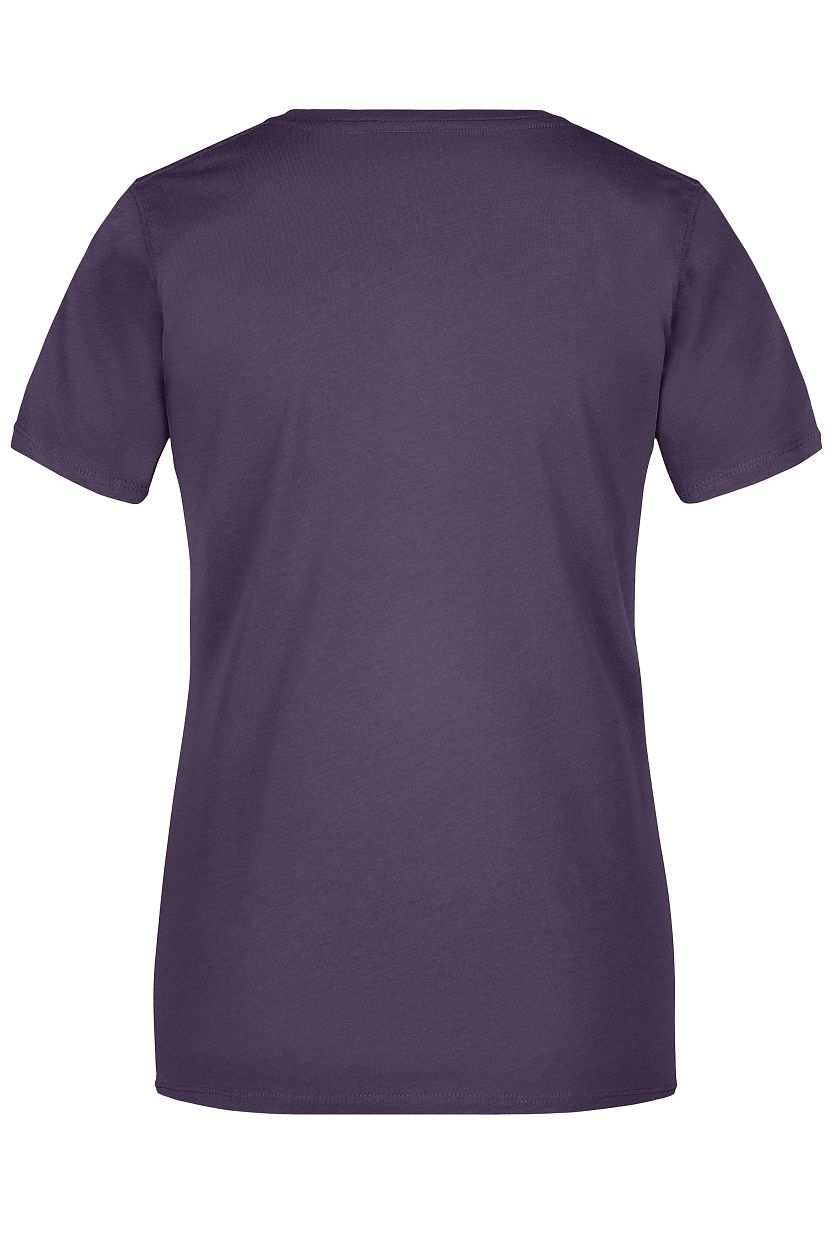 Ladies' Basic-T "JN901" in Aubergine, Größe 3XL - Daiber