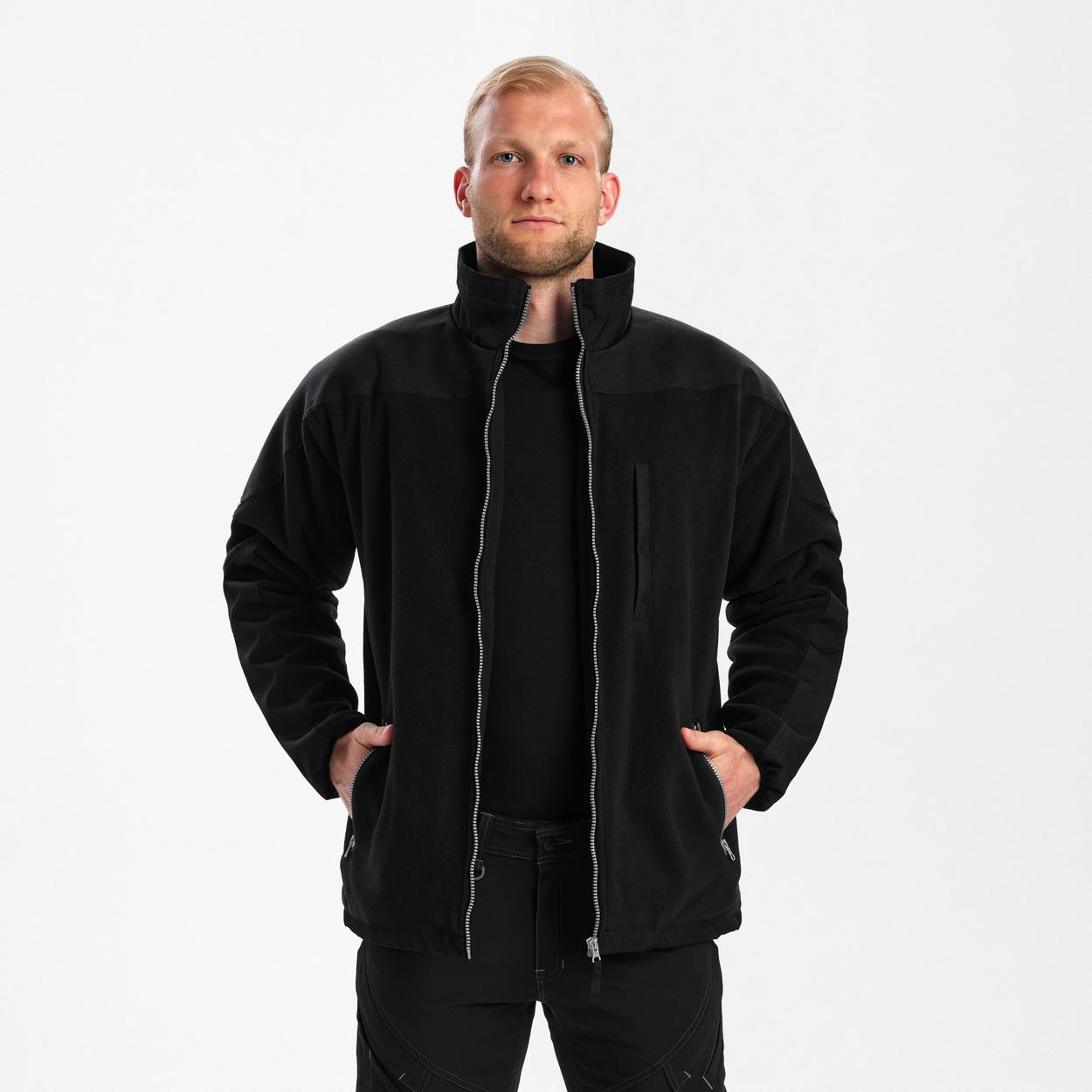 ENGEL Extend Fleecejacke in Schwarz, Größe XS