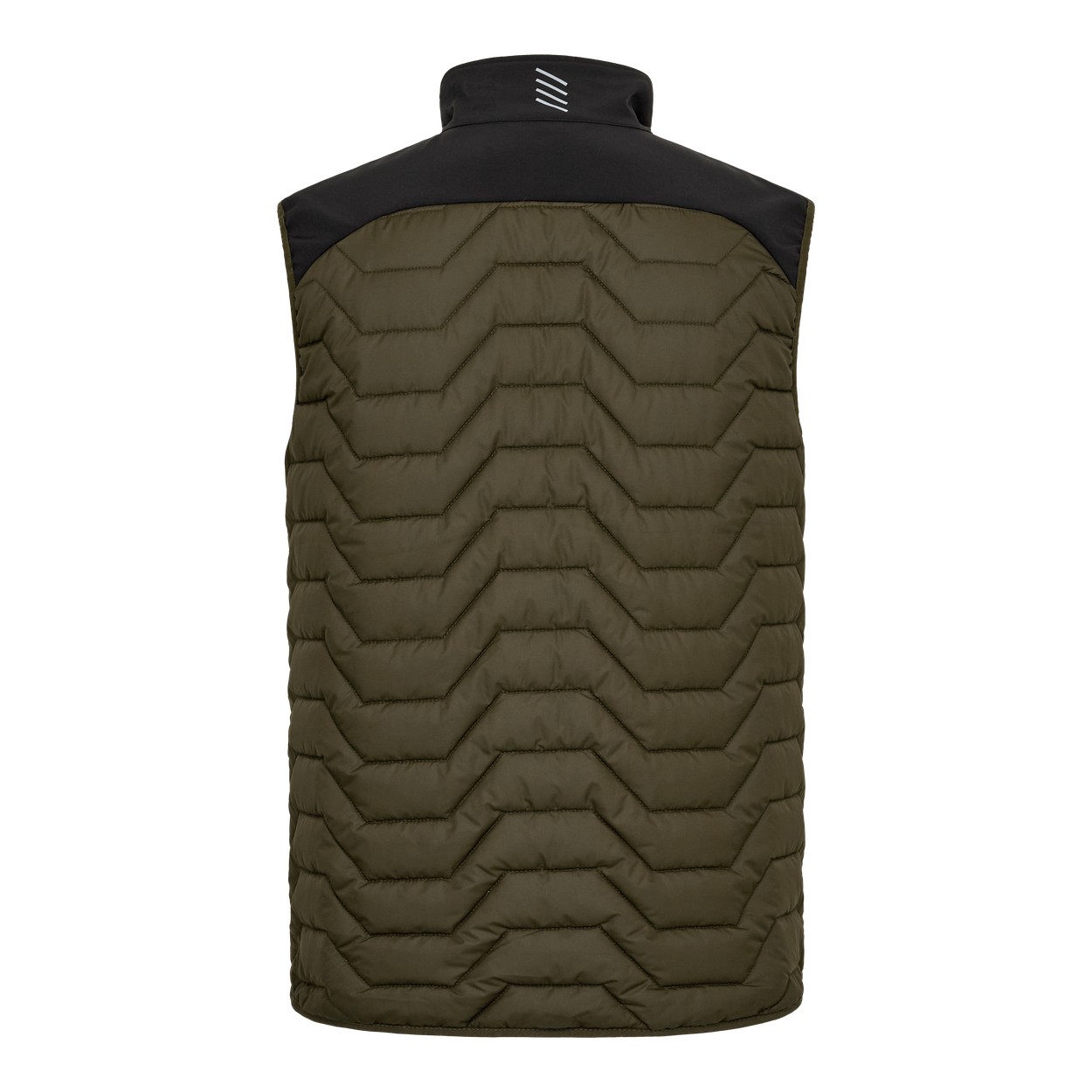 ENGEL Entire Steppweste in Forest Green/Schwarz, Größe 2XL