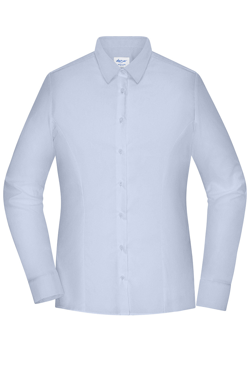 Ladies' Shirt - SLIM FIT - "JN1371" in Light-Blue, Größe 2XL - Daiber