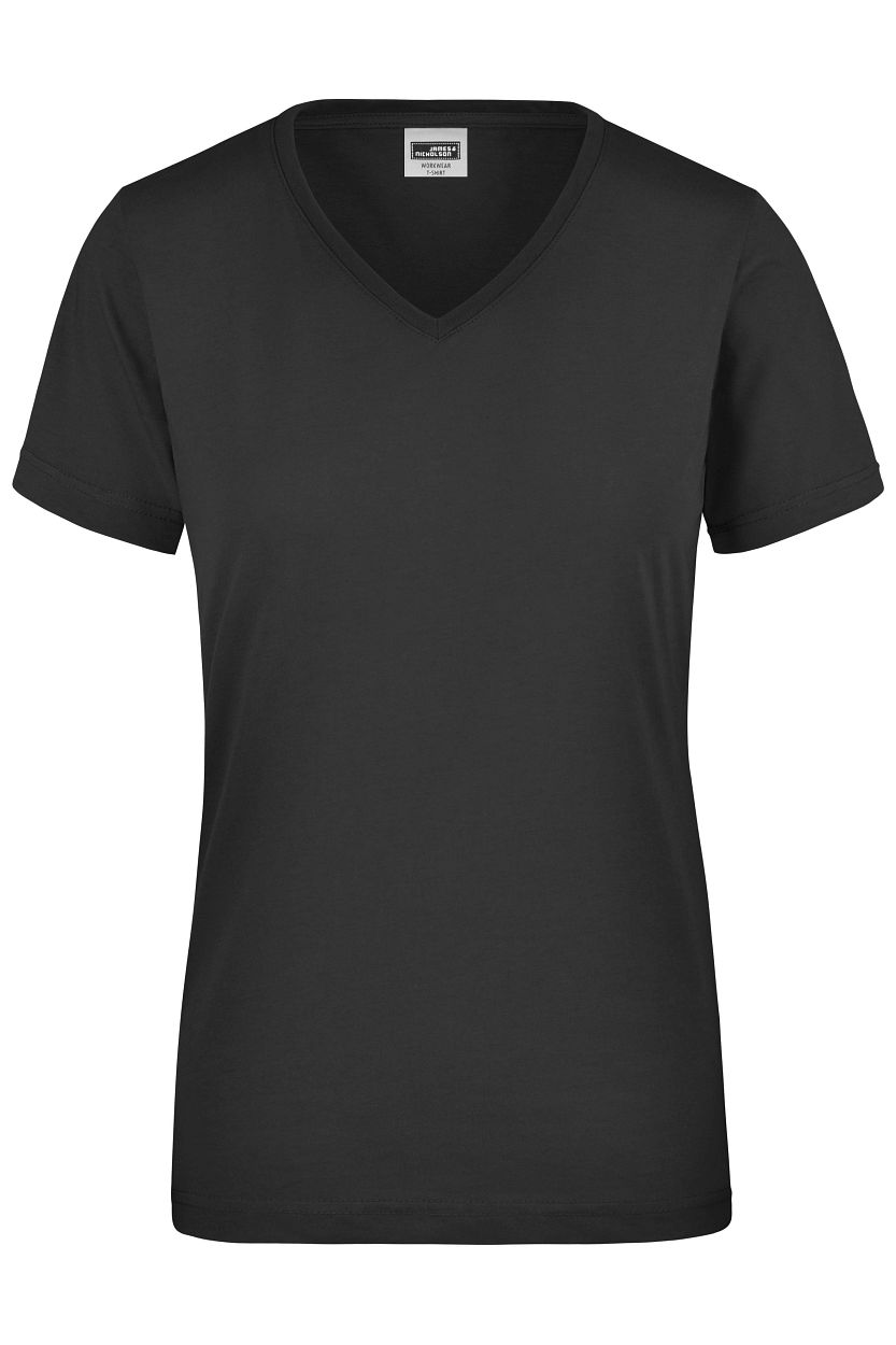 Ladies' Workwear T-Shirt "JN837" in Black, Größe 4XL - Daiber