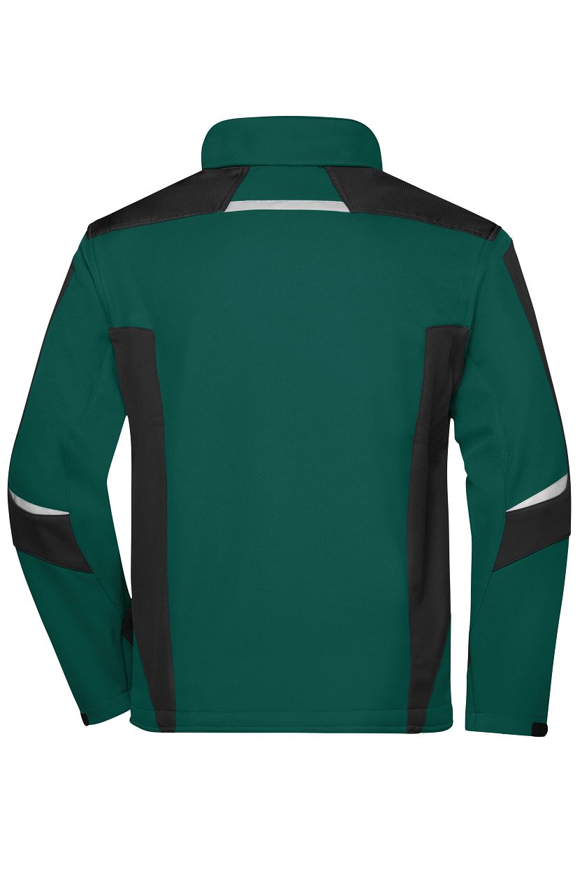 Workwear Softshell Jacket - STRONG - "JN844" in Dark-Green/Black, Größe 6XL - Daiber