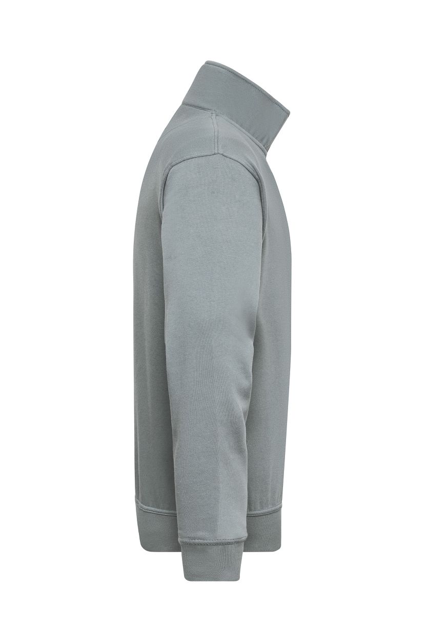 Workwear Half-Zip Sweat "JN831" in Dark-Grey, Größe 6XL - Daiber