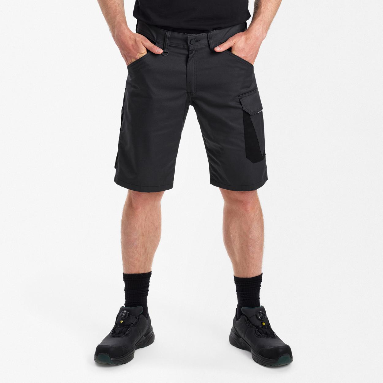 ENGEL Venture Arbeitsshorts in Anthrazitgrau/Schwarz, Größe 54