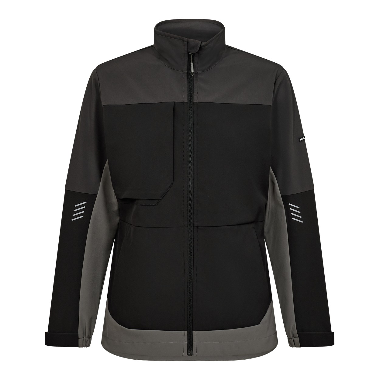 ENGEL Entire Damen Softshelljacke in Schwarz/Anthrazit Grau, Größe 3XL