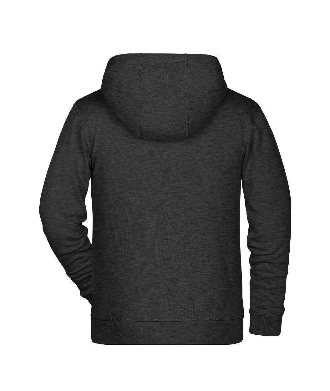 Children's Zip Hoody OCS Blended & RCS "8026K" in Black-Heather, Größe 2XL - Daiber