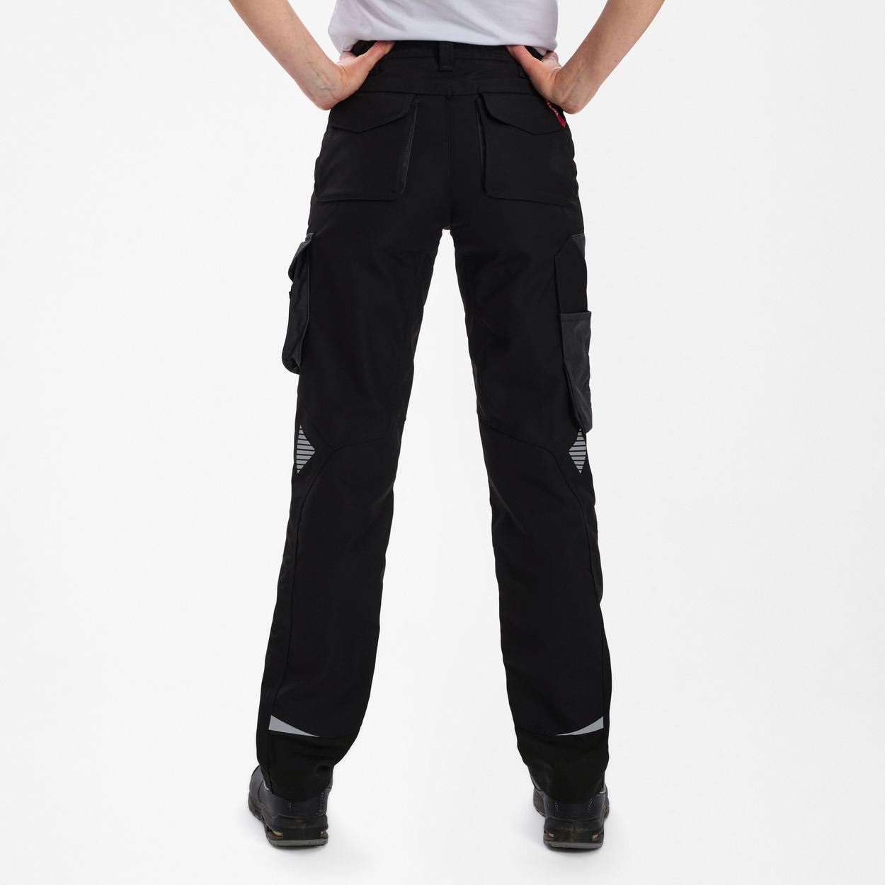 ENGEL Galaxy Damen Arbeitshose in Schwarz/Anthrazit Grau, Größe 48