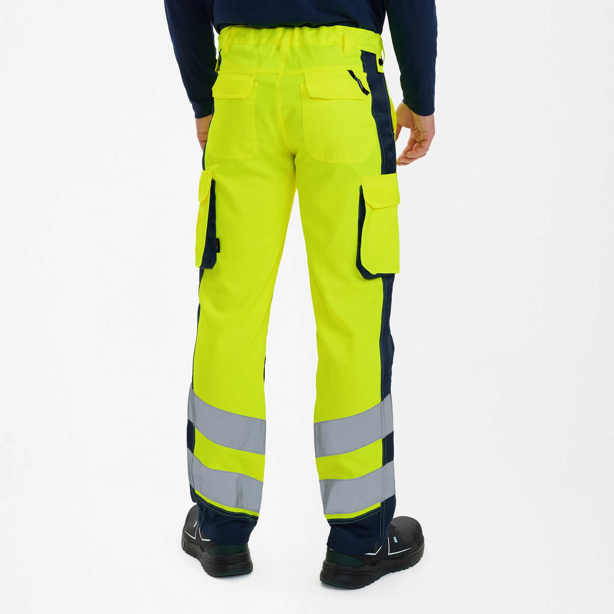 ENGEL Safety Light Arbeitshose in Gelb/Blue Ink, Größe 106