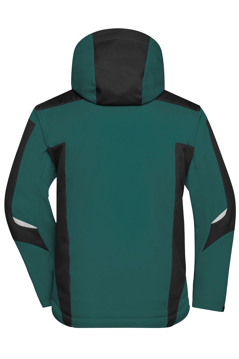 Craftsmen Softshell Jacket - STRONG - "JN824" in Dark-Green/Black, Größe 6XL - Daiber