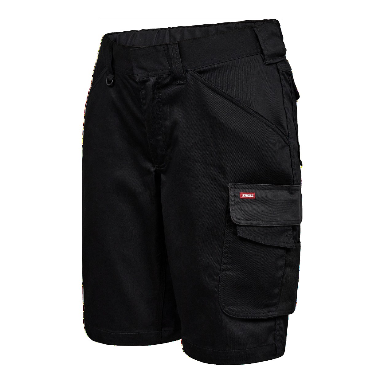 ENGEL Galaxy Damen Arbeitsshorts mit 2-Wege-Stretch in Schwarz/Anthrazit Grau, Größe 36