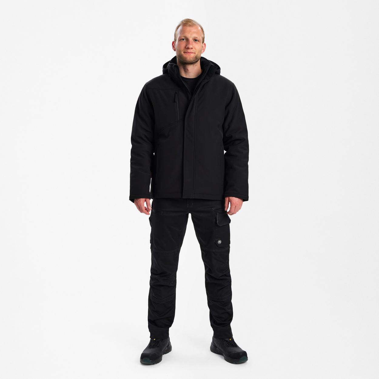 ENGEL Extend Softshell-Winterjacke in Schwarz, Größe XS