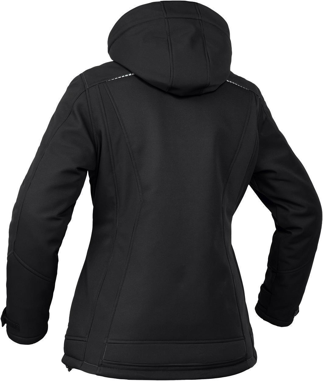 Damen Winter-Softshelljacke Schwarz FLXDI, Gr. 52 von Leibwächter