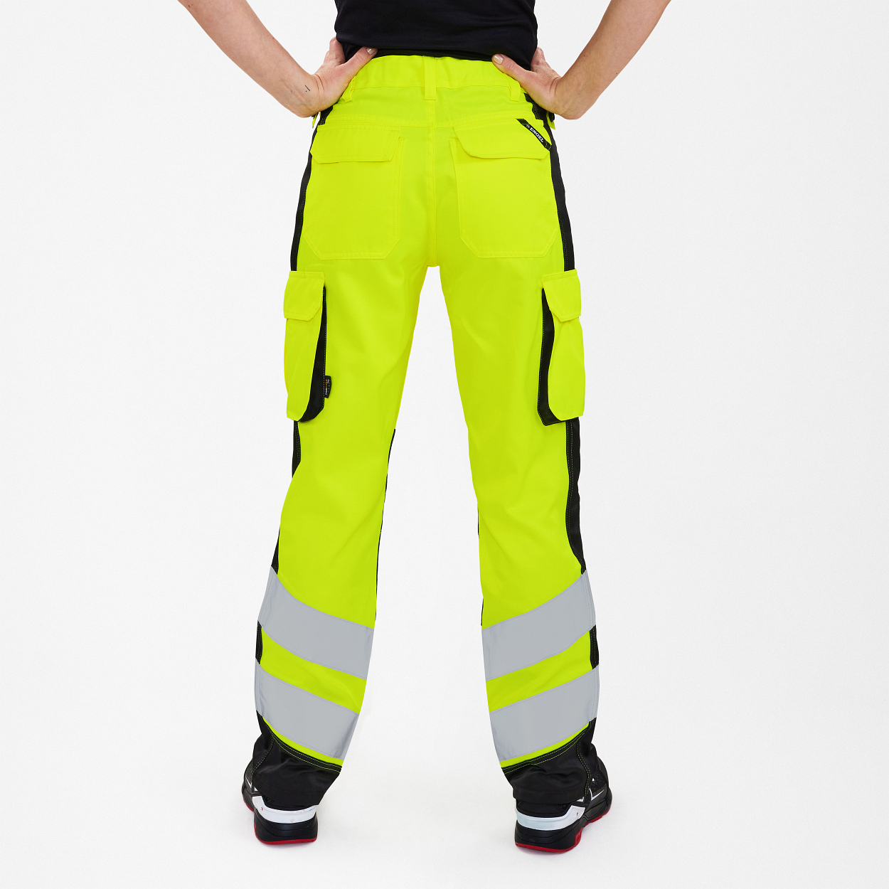 ENGEL Safety Light Damenhose in Gelb/Schwarz, Größe 48
