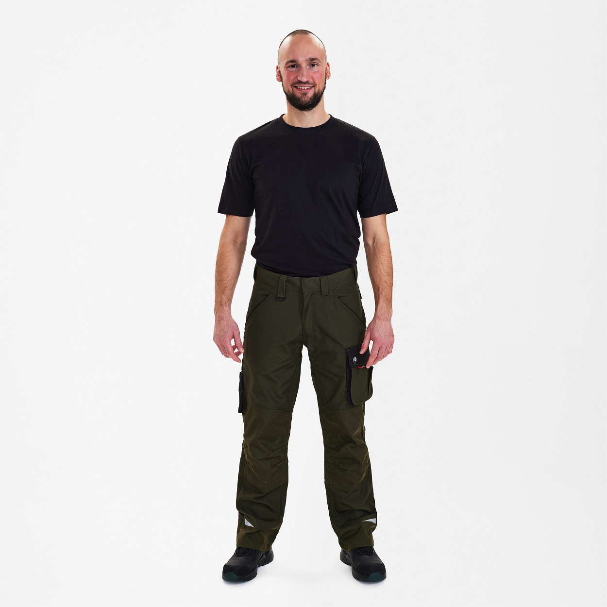 ENGEL Galaxy Arbeitshose in Forest Green/Schwarz, Größe 106