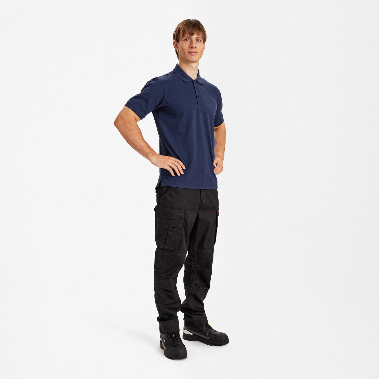 ENGEL Extend Poloshirt in Blue Ink, Größe XS